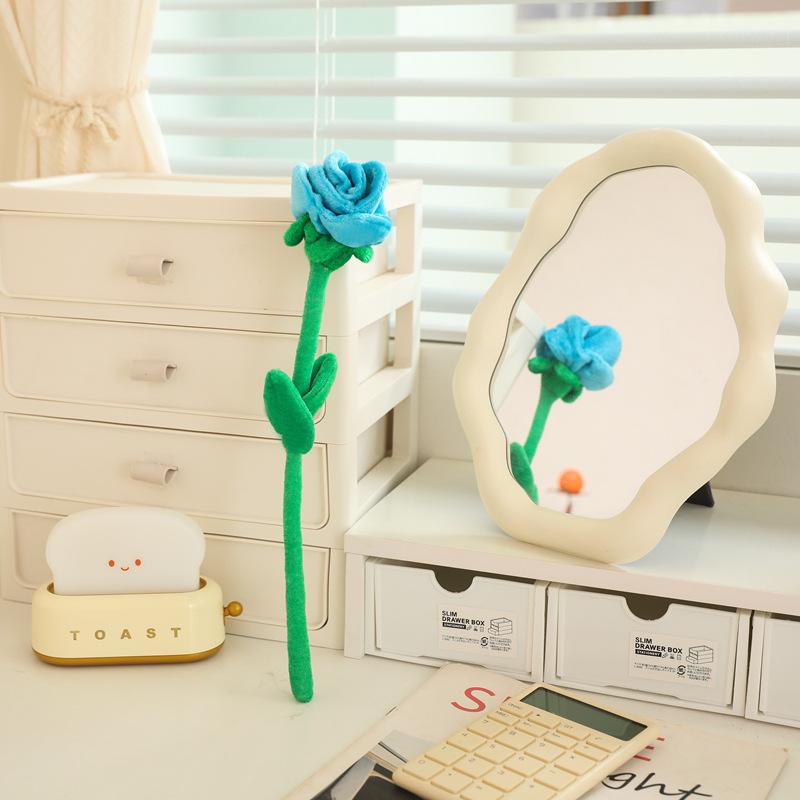 Simulation rose creative curtain buckle knot wedding plush toy decoration gift for girls sun flower