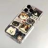 Pet Portrait Sticker Collage Pattern Phone Case for iPhone 17 16 15 14 13 12 11 16E Series Pro Max Plus Double Layer Protection