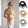 Tassel Sunscreen Beach Scarf Shining Evening Prom Cape Bright Women Shawl Women Girls