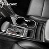 For Kia Sportage 2017 2018 2019 2020 2021 LHD Real Soft Carbon Fiber Sticker Car Gear Shift Water Cup Panel Interior Accessories