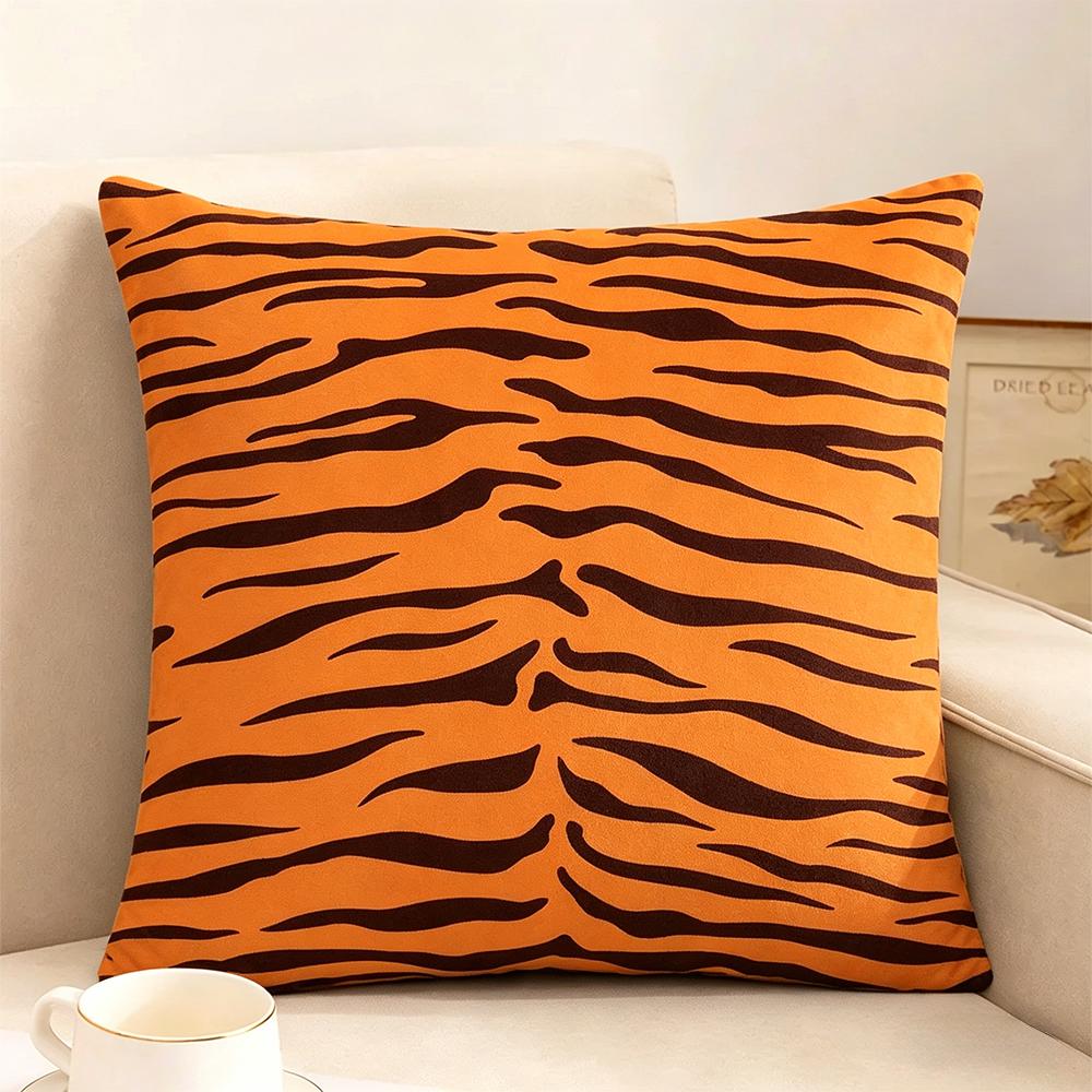 45x45cm Home Decor Animal Print Pillow Cover Leopard Tiger Zebra Cattle Cushion Cover for Living Room Sofa Decor Pillowcase
