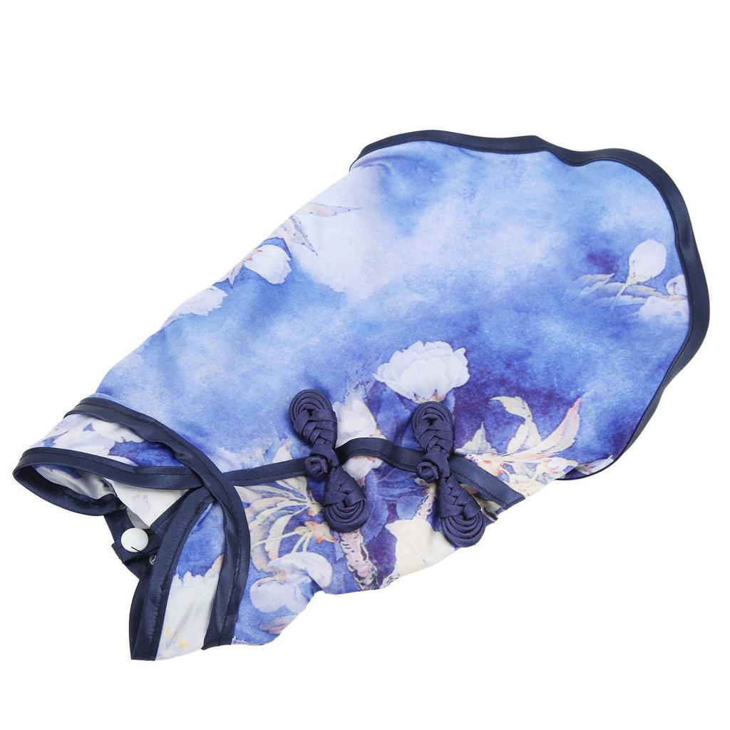 Pet Cheongsam Cotton Soft Skin Friendly Chinese Style Small Pet Skirt for Rabbits Dogs