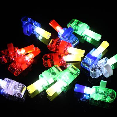 10Pcs Finger Lamp Long-Lasting LED Projection Finger Light Toys Elastic Band Ring Projection Light for Kids Parties
