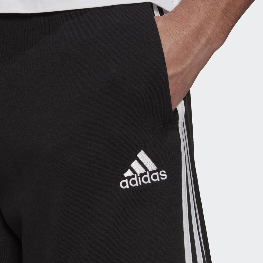 adidas M 3s Ft Sho Casual Sports Side Stripe Shorts Black Men's GK9597