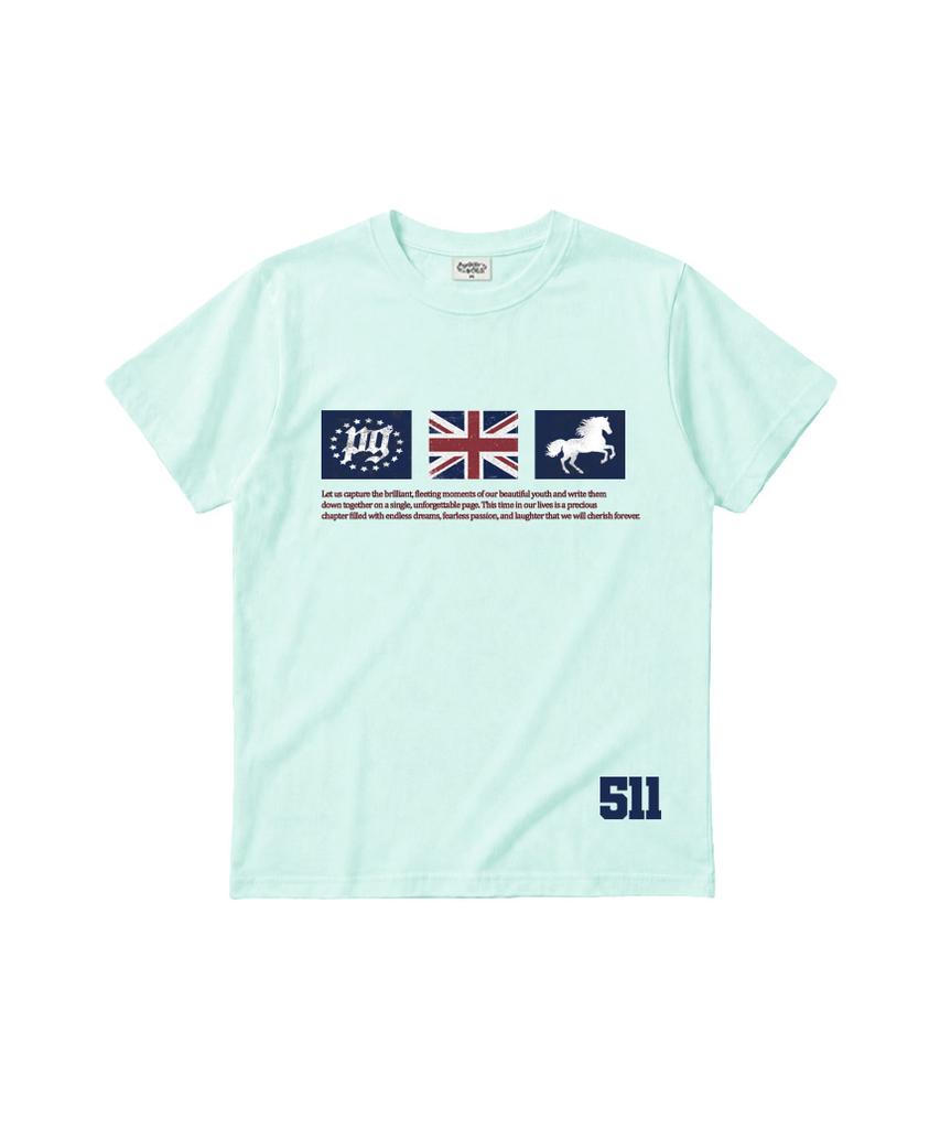 PAGESIISII Pg Star Printed Standard Fit Short Sleeve T-Shirt Mint