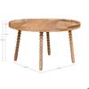 Mango Wood Coffee Table Ø 60 X 35 Cm