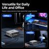 6 Port Desktop Charger with High Definition Display Portable Charging Station for Travel EU Plug