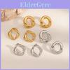 Boucles d'oreilles géométriques en acier inoxydable pour femmes Mode Bijoux minimalistes Cadeau pour un usage quotidien