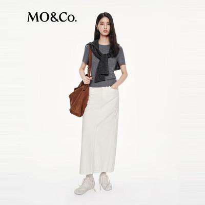 MO&Co. C+ Series Turkish Cotton H-Line Skirt
