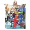 Pikmin  Cartoon Flannel Blanket Winter  Soft Warm Throw Blanket for Boy Girl Couch Chair Graphic Bedspread Sofa Bed Cover