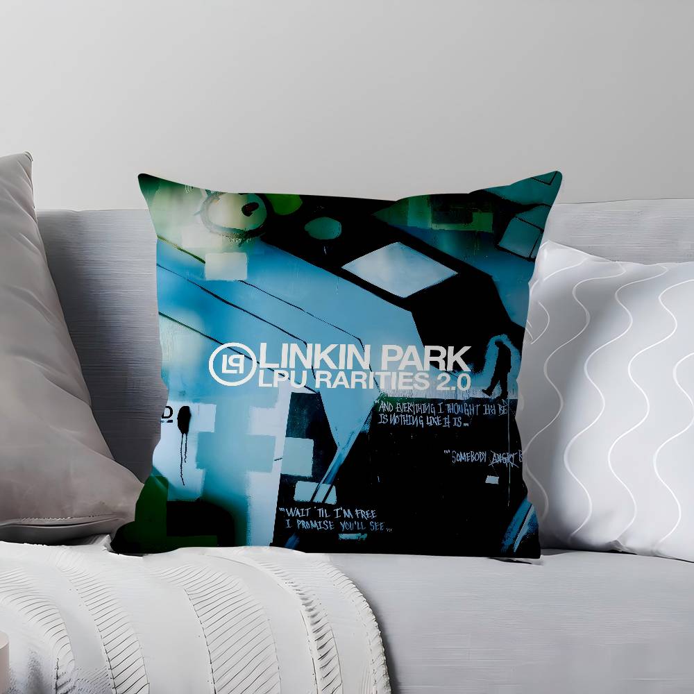 Band L-Linkin Cool P-Park Kuddfodral 45x45cm Sött Kuddfodral Vardagsrum Soffa Kuddöverdrag Sovrum Hemdekoration