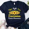 Sarcoma Cancer Awareness Shirt Hope Fight Cure Sarcoma Awareness T Shirt Sunflower Sarcoma Sweatshirt Sarcoma Warrior Hoodie Fighter T-Shirt
