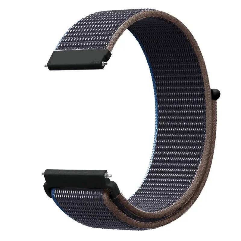

22 мм 20 мм Нейлоновий ремінець-петля для Huawei Watch 5 46 мм Дихаючий браслет Correa для Huawei Watch GT5 Pro/GT5/GT4 3 GT2e 46 мм Huawei Watch 5 46mm деревне вугілля
