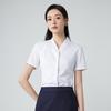 Women's Professional V-neck Short Sleeve Textured Shirt