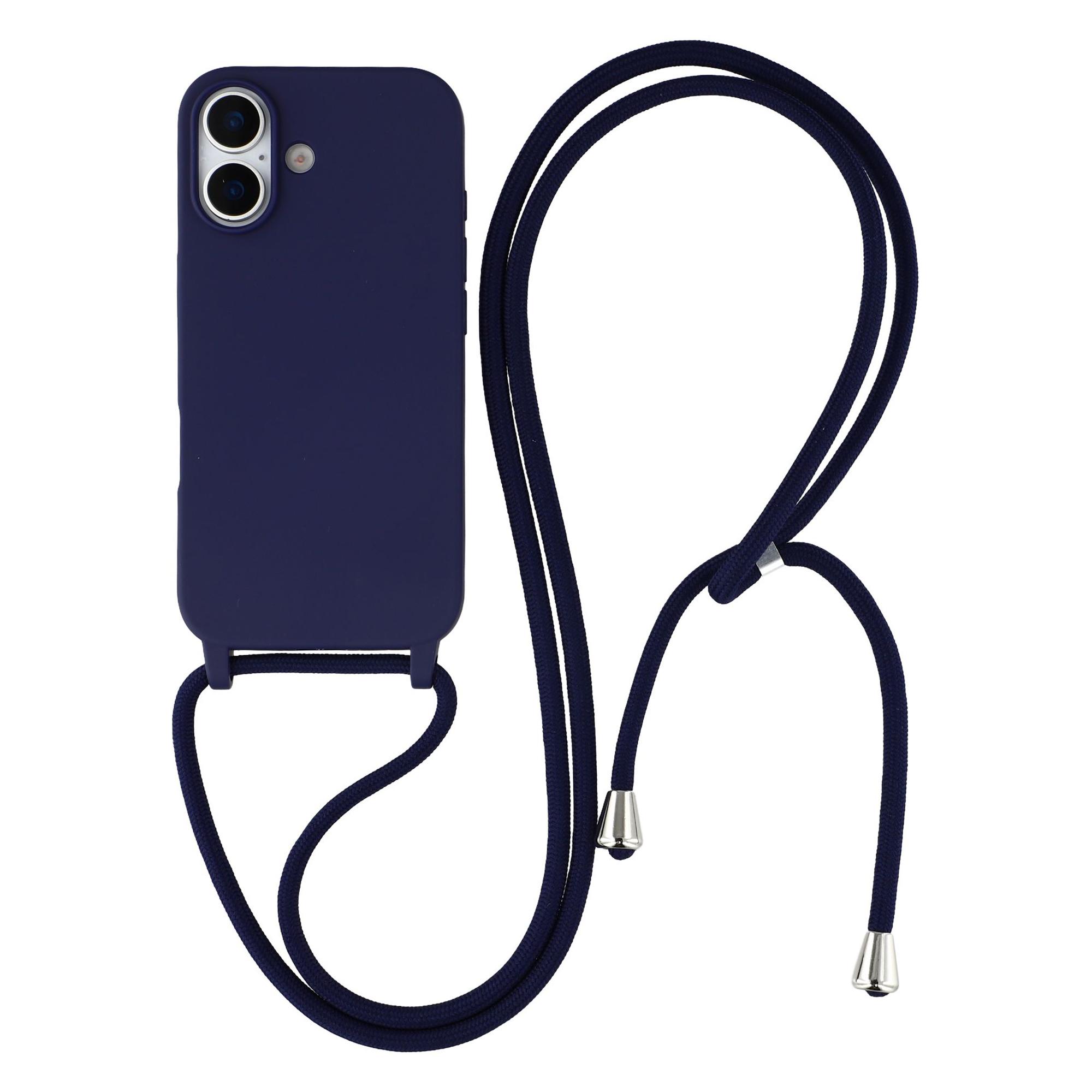 For iPhone 17 Case TPU Soft Shockproof Phone Cover with Adjustable Lanyard C