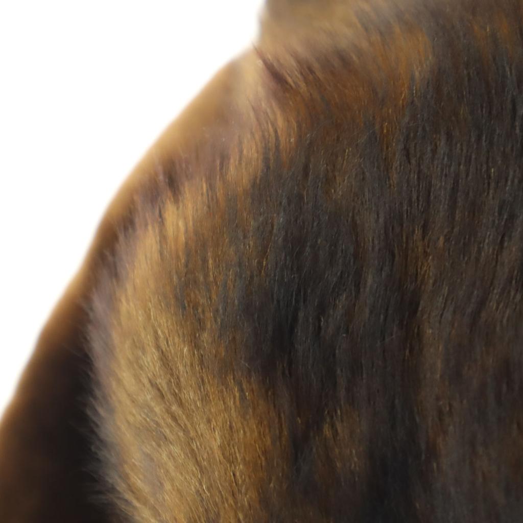 Macaristan'da üretildi Uzun kollu Gerçek Kürk ceket 7 Kahverengi Kadın Kullanılmış