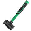 Non-elastic Rubber Hammer Half Hole Flat Top Black Installation Leather Hammer Hand Tools Power Tool Accessories