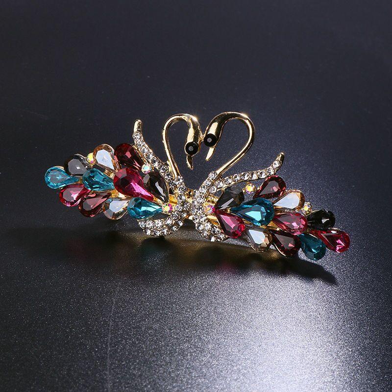 Clips de Păr Arc de Lebădă Primăvară Gol Barretă Accesorii Păr Femei Modă Ac de Păr cu Strass Accesorii Cap