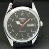 REFURBISHED SEIKO 5 AUTOMATIC 6309A VINTAGE JAPAN MENS BLACK WATCH A441269-4 Sk-a441269