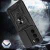 For Realme C71 4G Case with Slide Camera Lid PC+TPU Kickstand Phone Cover