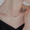 Handmade Simualtion Pearls Necklace for Women French-Inspired Minimalist Luxury Jewelry Elegant Everyday & Party Wear