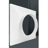 Air Conditioner Exhaust Hose Pipe Adapter Plastic Interface Connector Square To Round Air Duct Adapter 1PCS