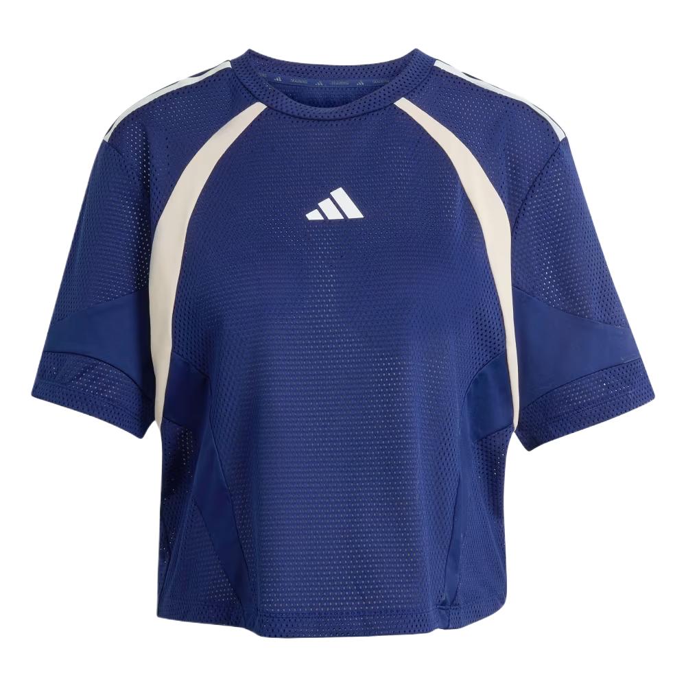Adidas Hyperglam Round Neck Simple Color Block T-Shirt Women tops KQ5753 S