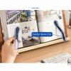 Multi-Position Support Wooden Reading Stand Foldable Cookbook Bracket Book Holder Tray  Note-taking