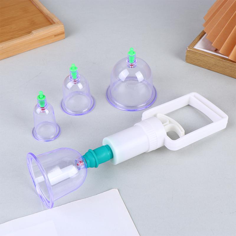 6Pcs/Set Suction Cups Massage Vacuum Cupping Body Massager Plastic Vacuum Suction Therapy Cupping Set Cans For Massage