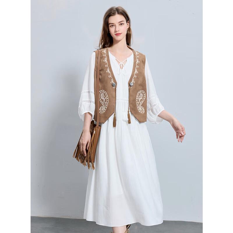 

SANCITY 2025 Autumn Lantern Sleeve A-line Long Dress L