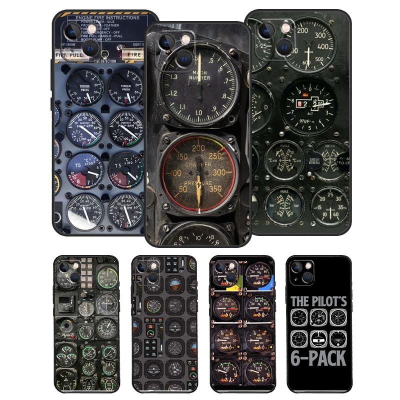 Aircraft Cockpit Dashboard Phone Case For Samsung Galaxy S25 Ultra S20 S21 S22 S23 S24 Plus S9 S10 S25 FE Funda Cover