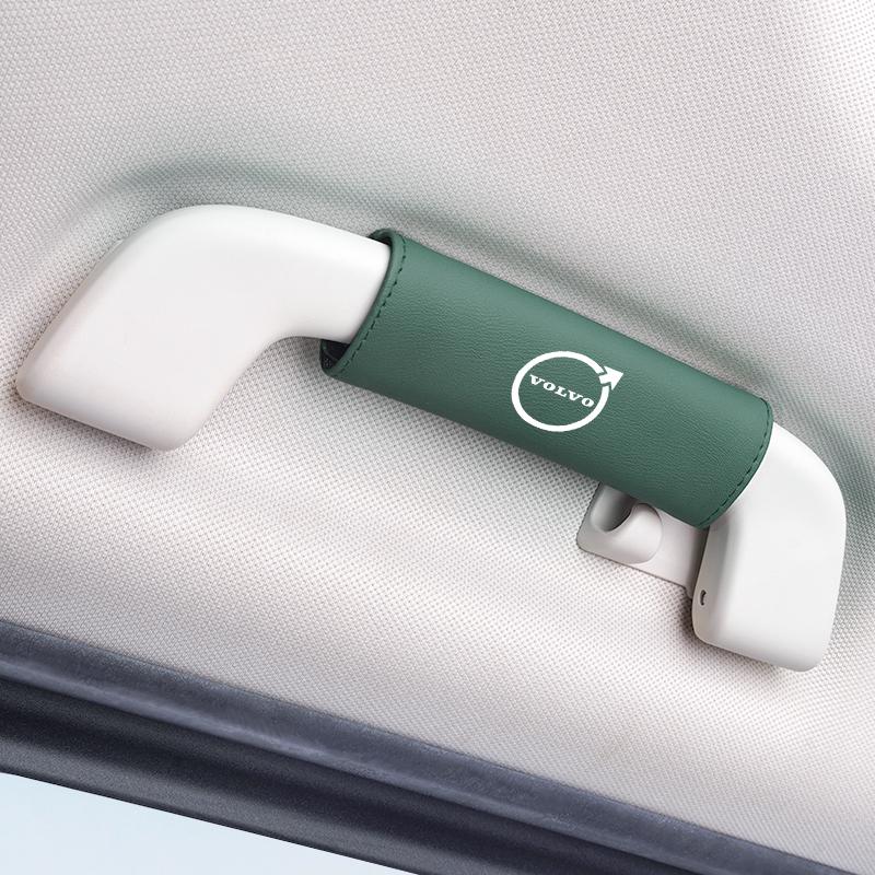Leather Car Roof Armrest Handle Protection Cover Auto Interior For New Volvo V60 V40  XC90 S60 C30 XC60 V50 V70 S90 AWD XC40 V90