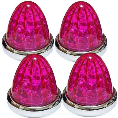 Přizpůsobitelná 24V nákladní LED obrysová svítilna boční obrysová 8 stran křišťálově broušená 16 LED