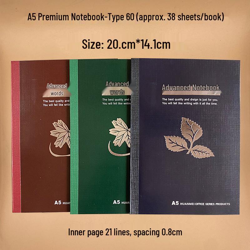 

Премиальный блокнот А5 с раскладкой на 180 градусов в стиле ретро - Толстый корешок, Идеален для студентов и профессионалов A5