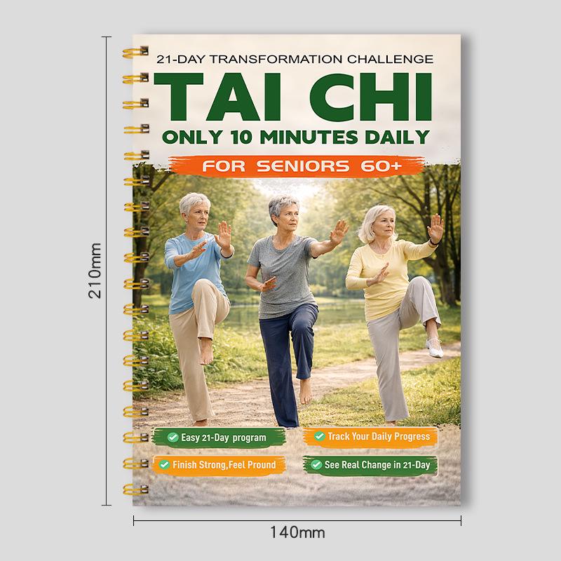 21-Day Tai Chi Challenge: English Edition for 60+ - 10-Minute Daily Health Plan