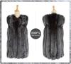 2024 Autumn/Winter Faux Fox Fur Women's Mid-Length Slimming Vest