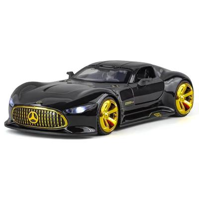 Modello di auto sportiva concept in lega Benzs Vision GT in scala 1/32 Metallo pressofuso Auto da corsa Veicoli Modello Simulazione suono luce Giocattolo regalo per bambini