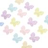 Silver Lined Frosted Butterfly Beads Acrylic Charms for DIY Jewelry Keychain 10 Pcs