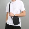 Casual Small Messenger Sling Bag Canvas Waterproof Crossbody Pouch Lightweight Zipper Mobile Phone Bag Male