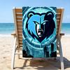 City Grizzlies Bear Logo Quick-Dry Microfiber Beach Towel Super Soft & Absorbent for Bath, Beach, Travel  Bath Time Accessory, Fan gifts