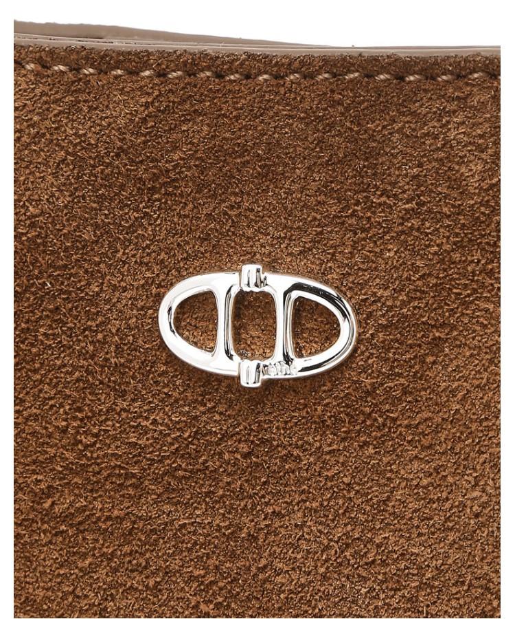 Athe Vanessabruno [Raie] Raie Brown Suede Shoulder Bag L Aaba6E526W2