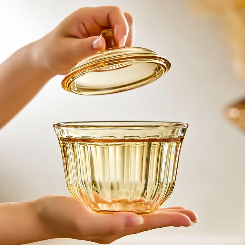 Klara 450ml Crystal Glass Stew Pot with Lid