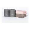 Nurturing Towel Feel Face Towel Pair Set, Boxed, Perfect As a Wedding or Housewarming Gift, Lotus (Pink) X Moon Greige (Brown), 34 X 85cm, 100%