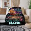 For My Son Customize Your Name Blanket Used For Chair Office Sofa Bed Camping Soft And Warm Giving Friends And Relatives Birthday Graduation Gift