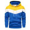 Men's Windproof Color Blocked Coat for Autumn and Winter Men's Casual Pullover Sports Top Men's Minimalist Style Sweatshirt