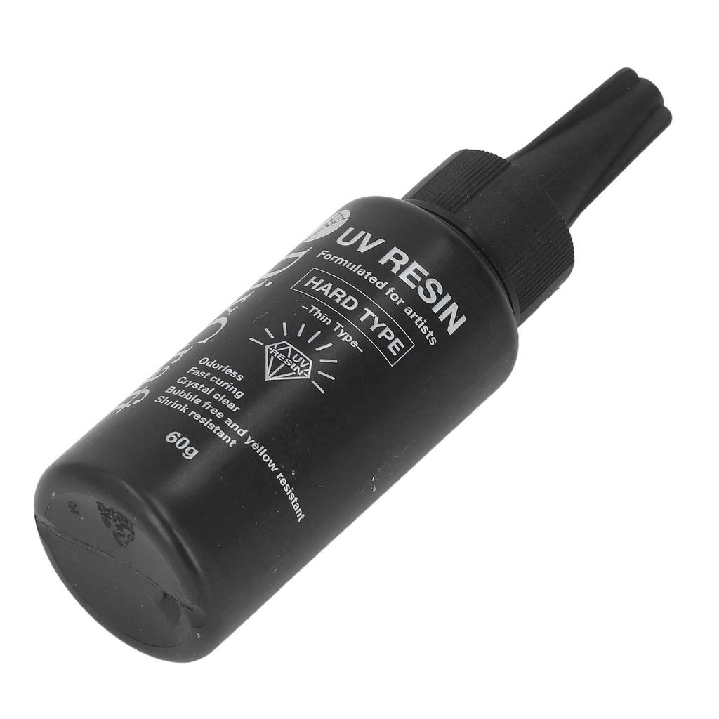 UV Glue High Transparency Odorless Yellowing Resistant Fast Curing Speed DIY UV Resin Glue Clear