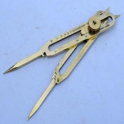 Massiver Messing-Teiler, Proportional-Zeichenwerkzeug, 6"-Navigationskompass