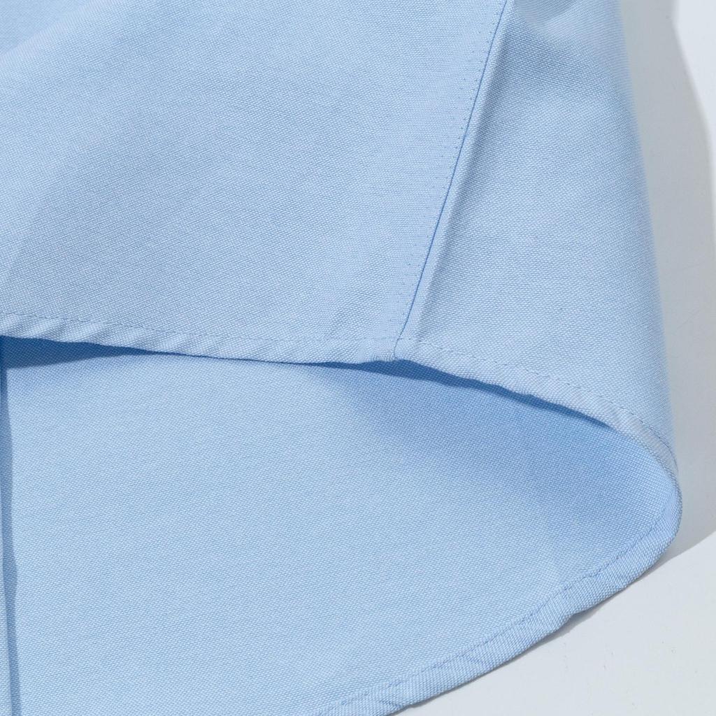 AMI 2025 Autumn New Product Chest Pocket Classic Black Embroidered Small Love Casual Cotton Solid Color Long Sleeve Shirt