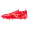 Mizuno Morelia Neo IV Beta Japan Round Toe Lace-Up FG (Rubber Long Stud) Slip-Resistant Durable Soccer Shoes Men Soccer Shoes Red Yellow P1GA234064