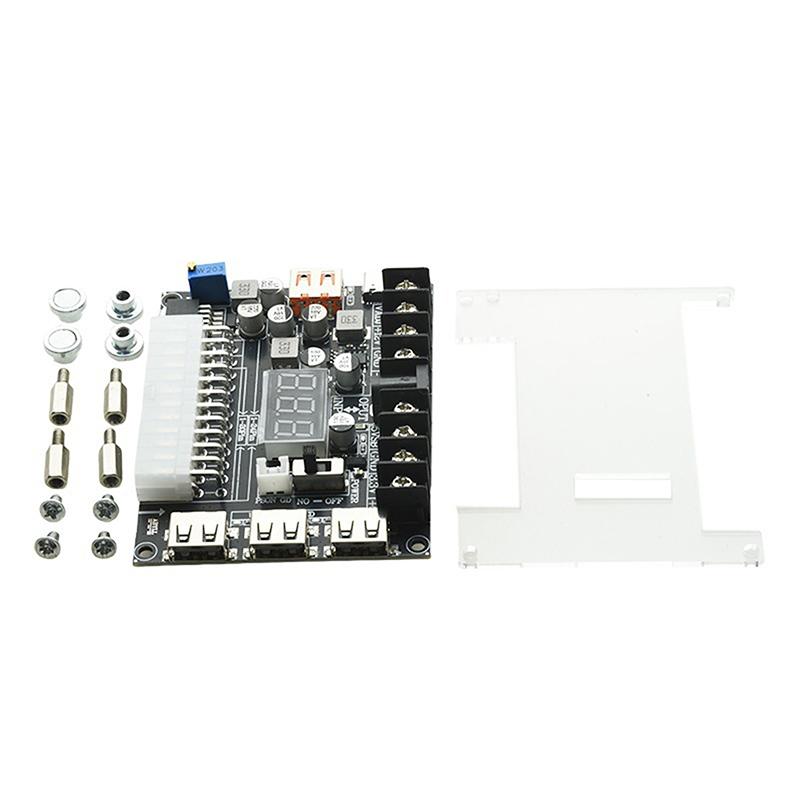 20/24 Pin Atx Power Adapter Board - Adjustable Voltage With Red Digital Display - Supports Pd2.0/Pd3.0